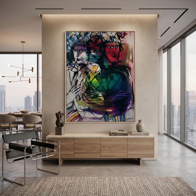 Pintura decorativa enmarcada — Colombia