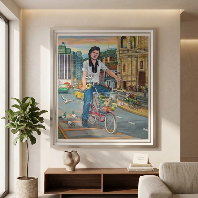 Retrato personalizado pintado a mano — Galería Ámbar Bogotá